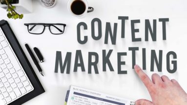 content marketing on desk