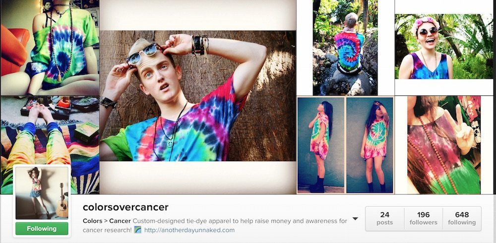 Colors Over Cancer Tye-Dye Clothes by @SienaMarilyn