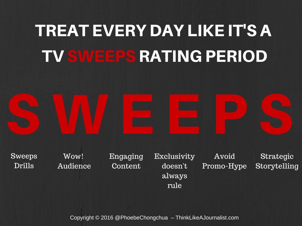 Brands Can Learn From TV Sweeps, ThinkLikeAJournalist.com