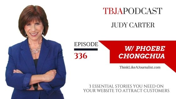 3 Essential Stories You Need On Your Website To Attract Customers, Judy Carter, TBJApodcast 336